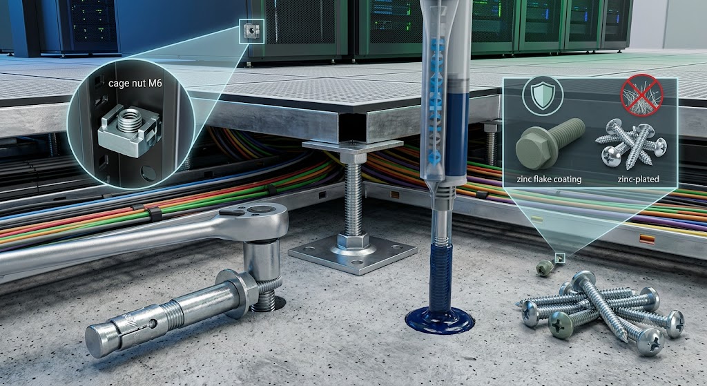 Fixadores e Chumbadores para Data Centers